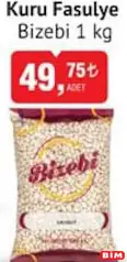 BİZEBİ KURU FASULYE 1 KG BİZEBİ KURU FASULYE 1 KG